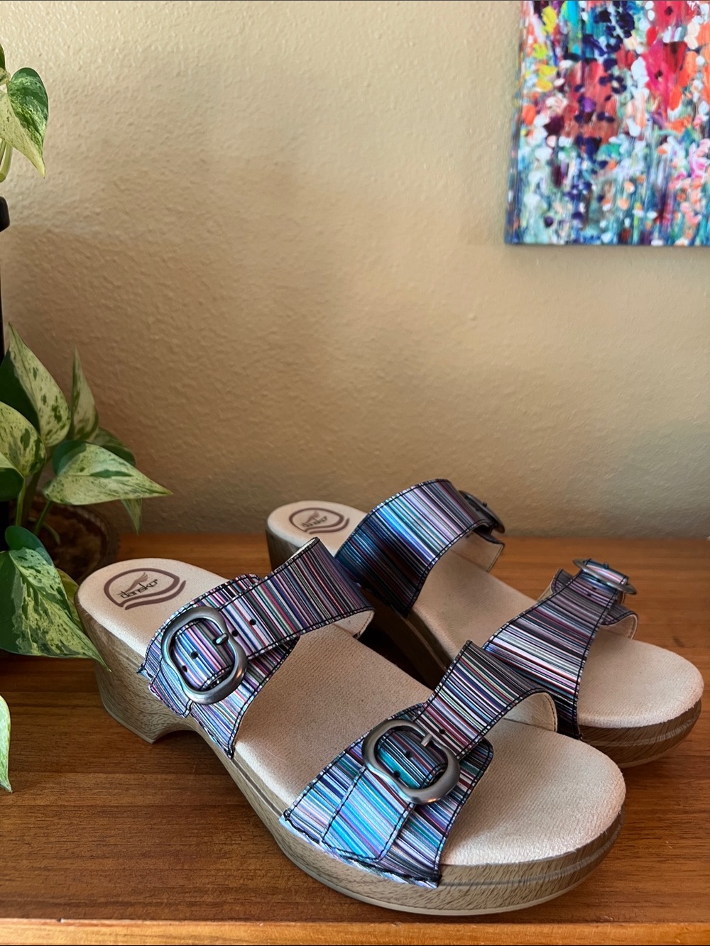 Dansko Sophie Stripe Sandals 41